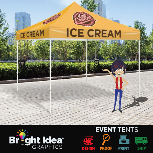 bright idea graphic Event Tent