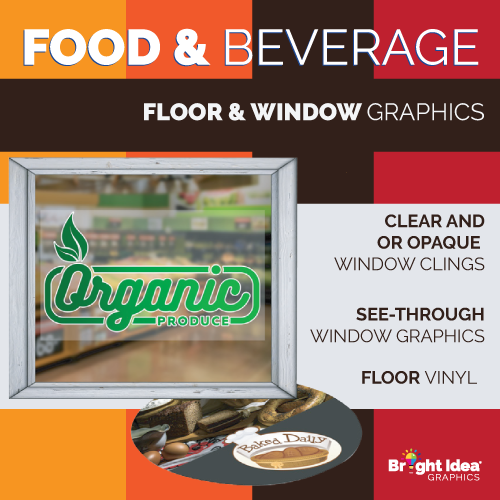 bright idea graphics food beverage reatil window
