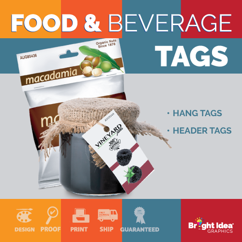 bright idea graphics food beverage tags
