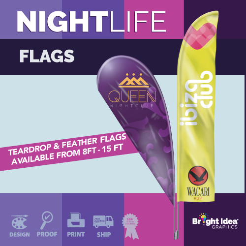 bright idea graphics nightlife flags