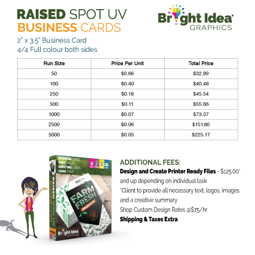 brightideagraphics print businesscards prices