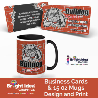 bulldog services-logo-business-cards-mugs