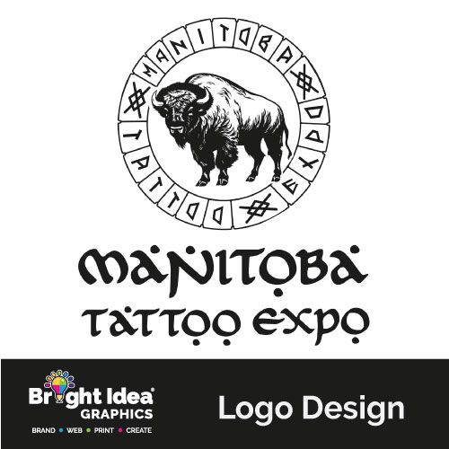BrightIdeaGraphics portfolio2023 manitoba tattoo expo logo